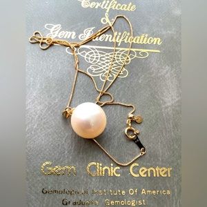 South Sea Pearl in 18K Venetian Necklace